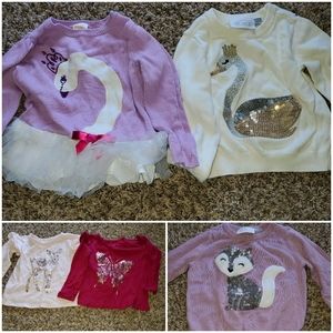 Toddler girl winter bundle sweaters